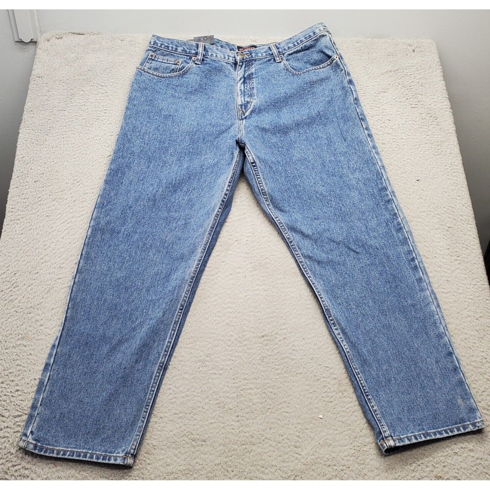 Architect Jeans Mens 40x29 Blue Denim Flat Front Relaxed Fit Authentic Jeanswear